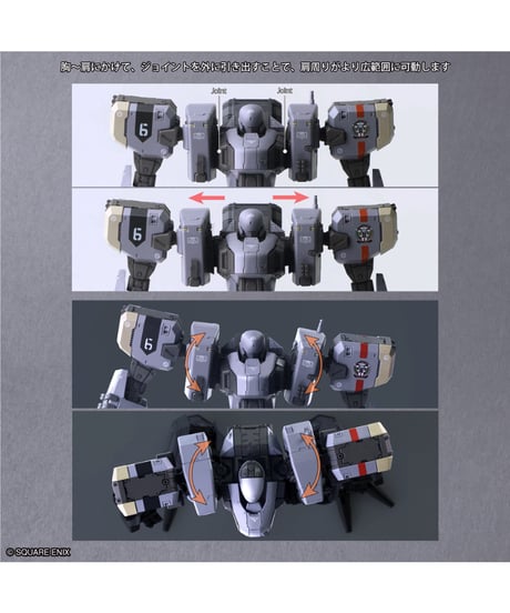 フロントミッション ストラクチャーアーツプラス 1/48 プラスチックモデルキットシリーズ ゼニスV 30周年記念版　［スクウェア・エニックス］