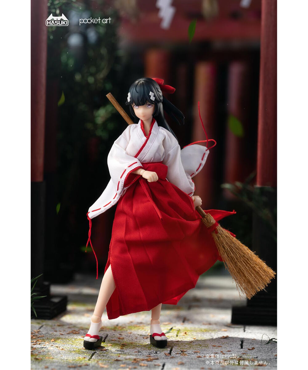 pocket artシリーズ PA005 退魔巫女 ツバキ 1/12 完成品