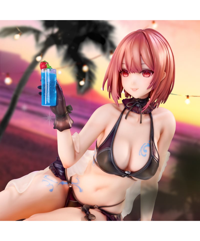 necömiイラスト『バカンスをもう一杯』完成品フィギュア necömiイラスト『バカンスをもう一杯』 彩色済み完成品フィギュア