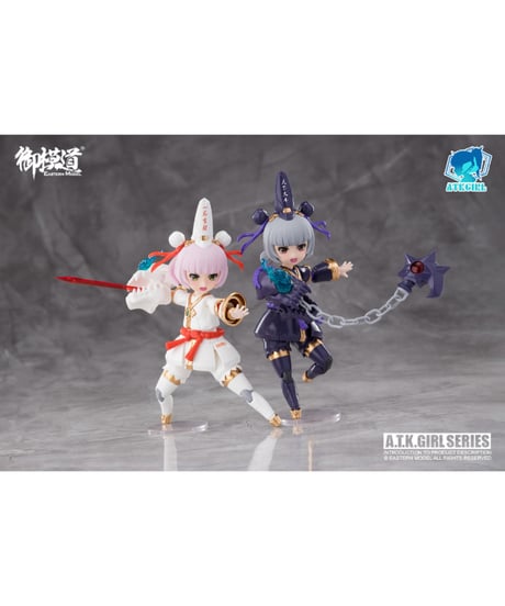御模道(EASTERN MODEL) ENDLESS NIGHTシリーズ 黒白無常(こくはくむじょう) 小七&小八 1/12スケールプラスチックモデルキット 通常版