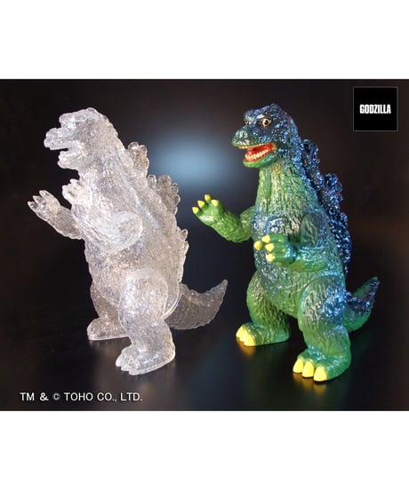 復刻版ポピーグレートザウルス　ゴジラ（クリアVer.）/ゴジラ（レトログリーンVer.）　全２種　塗装済み完成品　[プレックス]