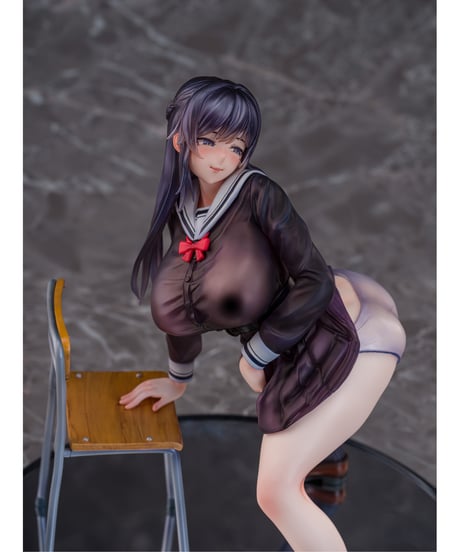 【予約】宮前詩帆 放課後バック illustration by 弱電波(健全Ver.)　1/6　PVC塗装済み完成品　［ダイキ工業］