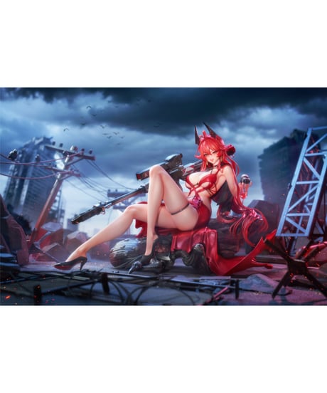 勝利の女神：NIKKE レッドフード ナンセンスレッド 1/4 完成品フィギュア　豪華版　［Hobby sakura］