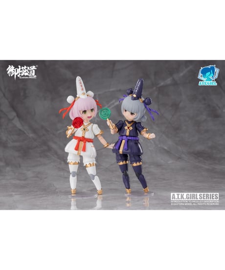御模道(EASTERN MODEL) ENDLESS NIGHTシリーズ 黒白無常(こくはくむじょう) 小七&小八 1/12スケールプラスチックモデルキット 豪華版