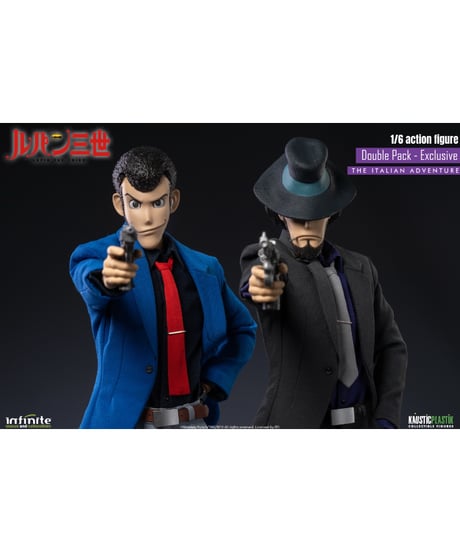 【予約】ルパン三世 PART4/ ルパン三世＆次元大介 1/6 アクションフィギュア 限定ダブルパック　［インフィニティスタチュー］