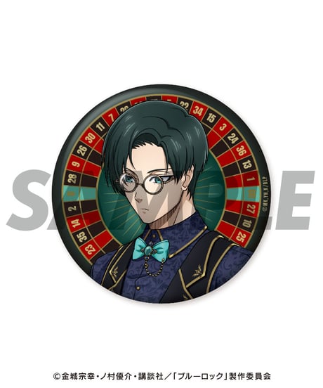 ブルーロックCASINOディーラー トレーディングメタリック缶バッジ　１４個入り１BOX