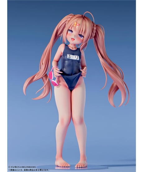 ぴよ寺むちゃ「るりちゃん」すくみずきゅっver. 1/5スケール塗装済み完成品フィギュア