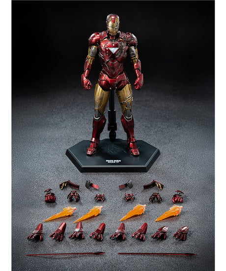 【予約】DLX Iron Man Mark 6 (Battle Damaged) （DLX アイアンマン・マーク6（バトルダメージ））　［threezero］