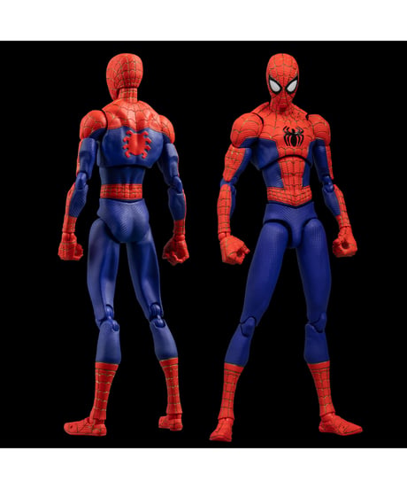 スパイダーマン：スパイダーバース　SVアクション ピーター・B・ パーカー／スパイダーマン  通常版（二次再販）　 PVC&ABS製　塗装済み可動フィギュア　［千値練］