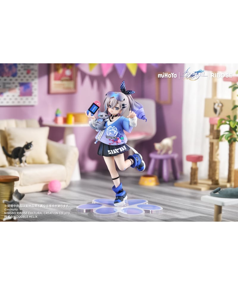 RISE UP+ 崩壊:スターレイル ちびねこシリーズフィギュア 銀狼Ver
