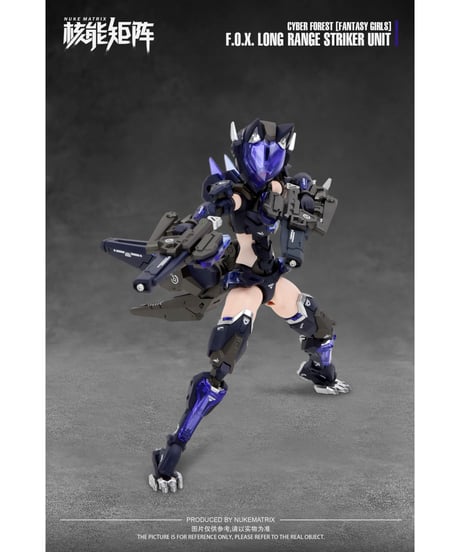 NUKE MATRIX　FANTASY GIRLS 第一弾 1/12 F.O.X Long Range Striker Unit プラモデル