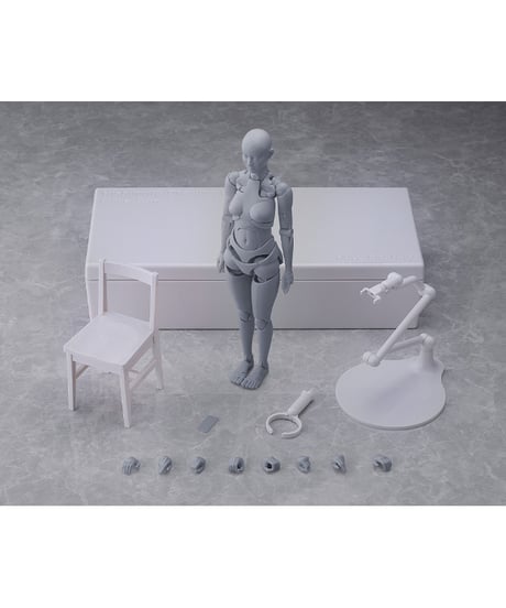 【予約】西村式デッサン人形 オリーブさん GRAY/FLESH　全2種　可動フィギュア　[マックスファクトリー]