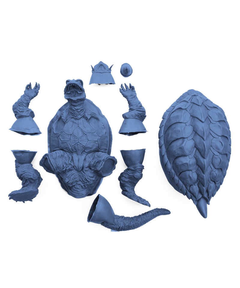 ガメラ1995(G1) 1/400 ソフビキット復刻版 ガメラ 大怪獣空中決戦