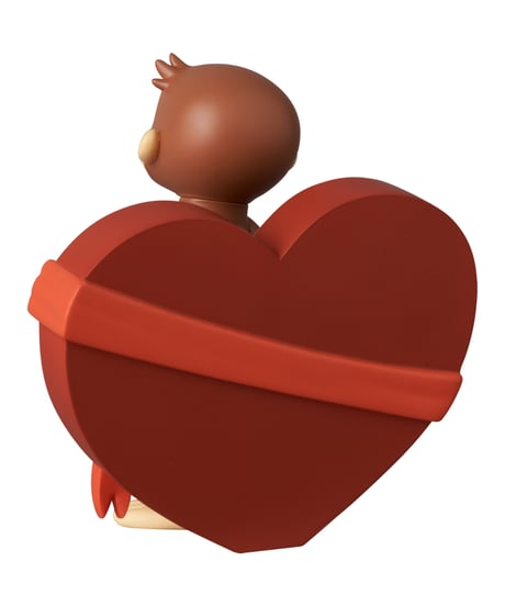 【予約】【送料無料】ウルトラディテールフィギュア No.955 UDF Curious George Curious George w/ Heart　［メディコム・トイ］