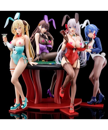 聖剣学院の魔剣使い咲耶・ジークリンデ 瑠璃紺のバニーフィギュアwithぺろりシステム