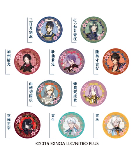 プチキャン刀剣乱舞ＯＮＬＩＮＥ其の１　10個入1BOX 　［ハート］