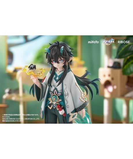 RISE UP+ 崩壊：スターレイル ちびねこシリーズ フィギュア 丹恒・飲月 Ver. 完成品フィギュア　[RIBOSE]