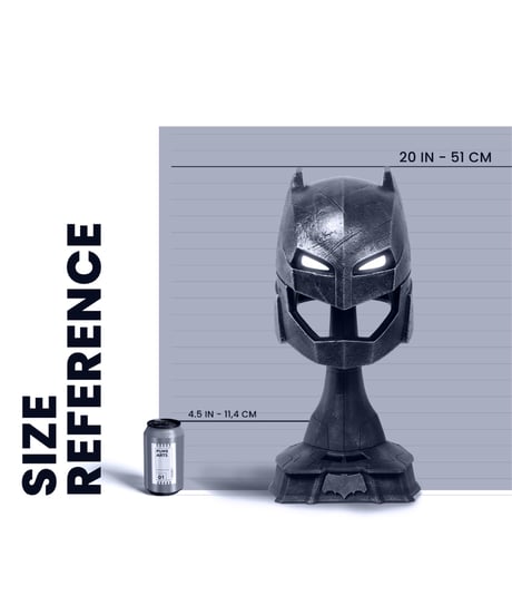 【予約】バットマン vs スーパーマン ジャスティスの誕生/ アーマード バットマン ヘルメット 1/1 ライフサイズ レプリカ　［ピュアアーツ］