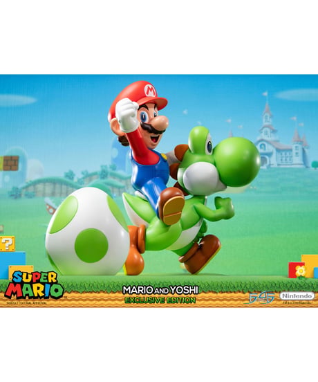 【予約】スーパーマリオシリーズ/ マリオ＆ヨッシー スタチュー エクスクルーシブ エディション　［ファースト4フィギュア］