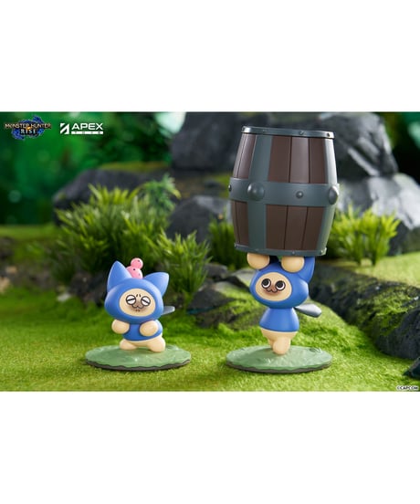 Monster Hunter Rise アイルー「ネコ」ブラインドボックスフィギュア 6個入りBOX　［APEX-TOYS］