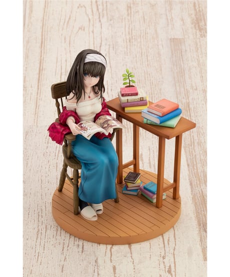 鷺沢文香-off stage-　アイドルマスター シンデレラガールズ　PVC塗装済み完成品　1/8スケールフィギュア