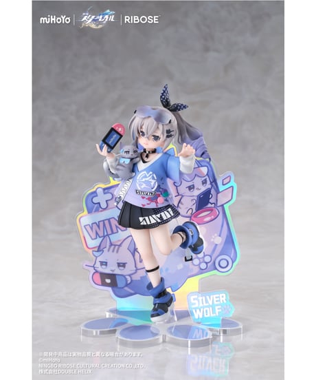 RISE UP+ 崩壊:スターレイル ちびねこシリーズフィギュア 銀狼Ver. 完成品フィギュア　［RIBOSE］