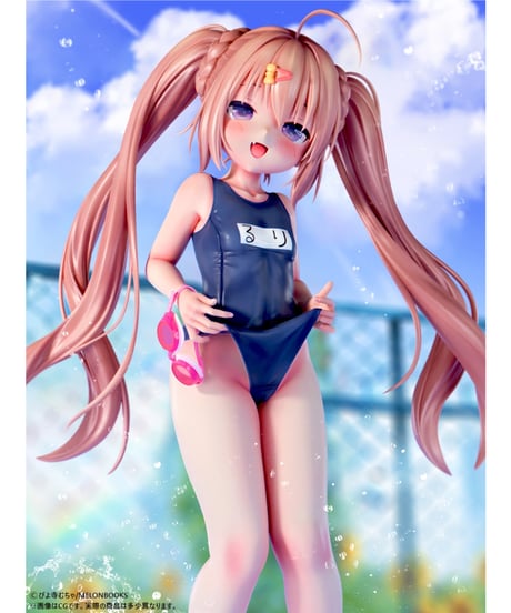 ぴよ寺むちゃ「るりちゃん」すくみずきゅっver. 1/5スケール塗装済み完成品フィギュア