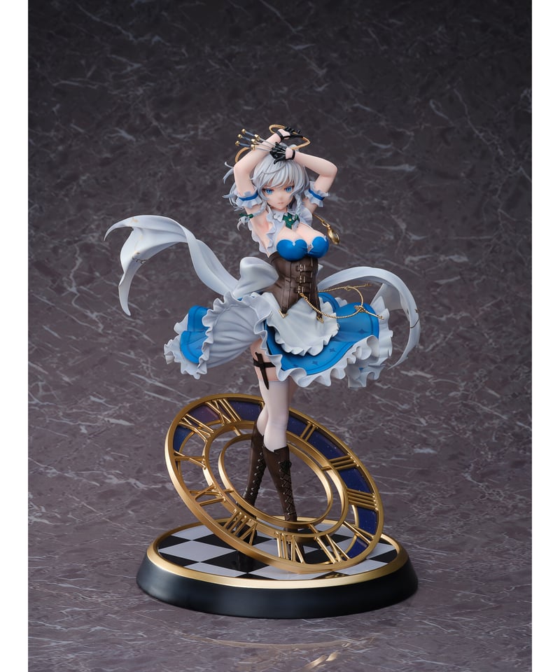 十六夜咲夜　1/7完成品フィギュア あみあみ限定版】【特典】東方Project 十六夜咲夜 illustration