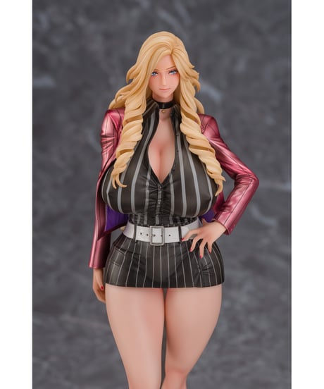 【予約】ギャル姉社長とハーレムオフィス 錦織 愛(赤スーツVer.) 健全Ver. 　1/7スケール　塗装済み完成品　［ダイキ工業］