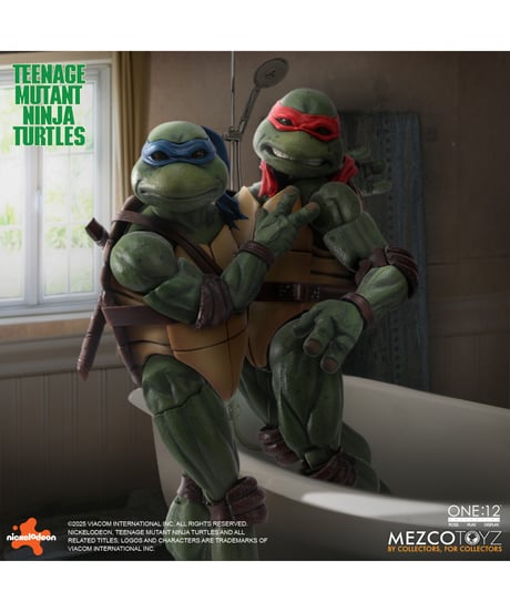 【予約】ワン12コレクティブ/ TMNT ティーンエイジ・ミュータント・ニンジャ・タートルズ 1990 ムービー: タートルズ 1/12 アクションフィギュア 4PK　[メズコトイズ]