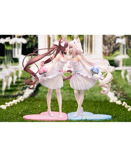 ネコぱら ショコラ＆バニラ エデンの夢ver.　1/7スケールフィギュア　PVC＆ABS製塗装済み完成品