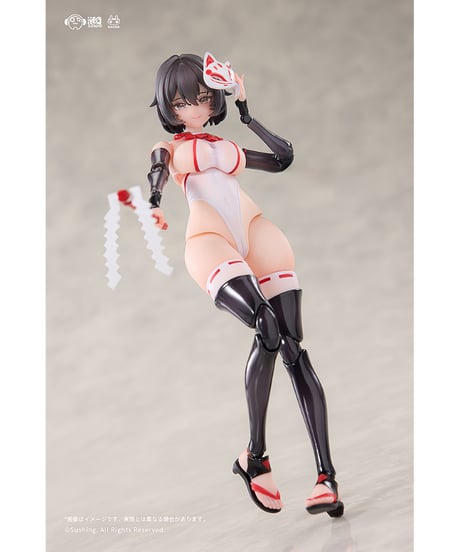 【予約】上藤桔梗 1/12 可動フィギュア　戦闘巫女　[溯行Sushing]