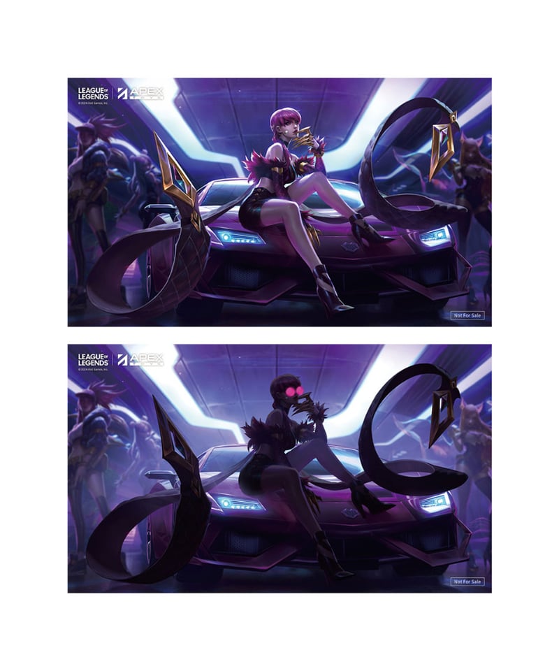 リーグ・オブ・レジェンド K/DA イブリン PVC＆ABS製塗装済み完成品 1