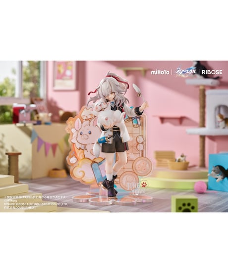 RIBOSE RISE UP+ 崩壊:スターレイル ちびねこシリーズフィギュア 景元Ver. ノンスケールフィギュア