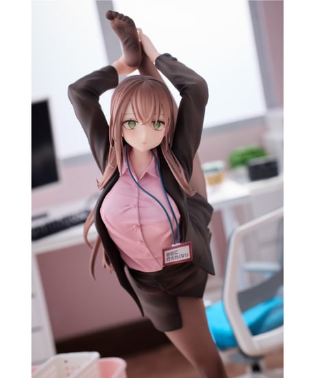 意外と体が柔らかい会社に行きたくないOLちゃん ピンクVer. 1/6 完成品フィギュア 豪華版