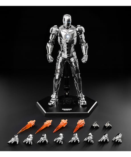 DLX Iron Man Mark 2 (Chrome Edition)（DLX アイアンマン・マーク2（クローム・エディション））　［threezero］