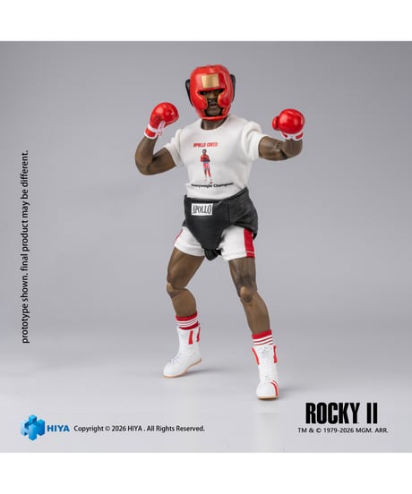 【予約】ロッキー2 1/12 アクションフィギュア アポロ・クリード　［ハイヤトイズ］