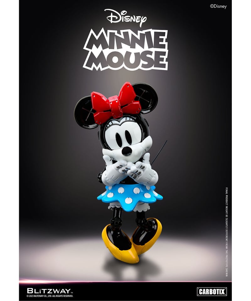CARBOTIX ミニーマウス ダイキャスト合金 可動フィギュア【Disney