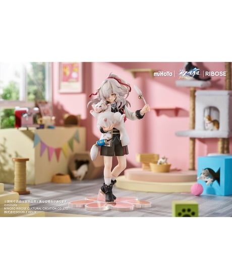 RIBOSE RISE UP+ 崩壊:スターレイル ちびねこシリーズフィギュア 景元Ver. ノンスケールフィギュア