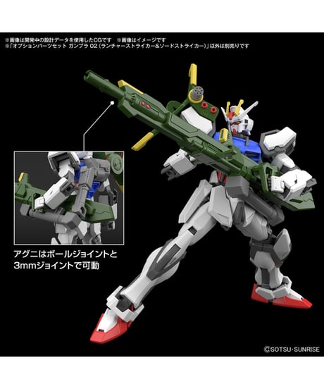 【送料無料】オプションパーツセット ガンプラ 02 (ランチャーストライカー&ソードストライカー)　プラモデル　［バンダイ］