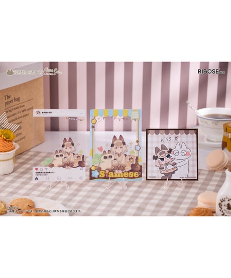 DLCシリーズ ティータイムキャッツ×シャム猫あずきさん 友情コラボ限定セット 完成品フィギュア　［RIBOSE］
