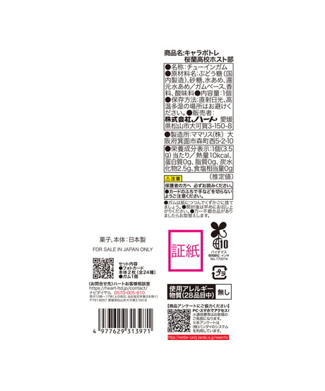 【送料無料】キャラポトレ桜蘭高校ホスト部　10個入り1BOX　[ハート]