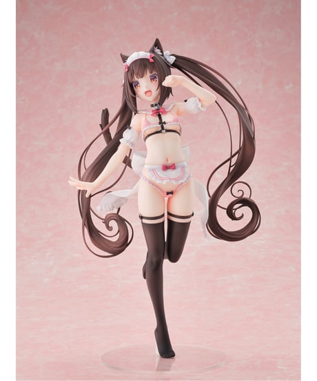 【予約】ネコぱら ショコラ マイクロビキニメイド-DX Edition-　1/5.5　塗装済み完成品　［オーキッドシード］