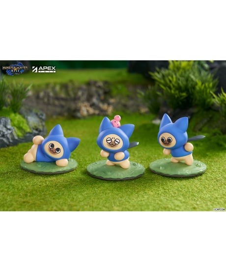 Monster Hunter Rise アイルー「ネコ」ブラインドボックスフィギュア 6個入りBOX　［APEX-TOYS］