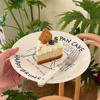 ＜海外取寄せ＞プレートパンケーキプレート ネイビー /// 韓国雑貨 韓国インテリア 韓国 撮影雑貨 アクセサリー撮影 皿 プレート キッチン雑貨　キッチングッズ  キッチン用品