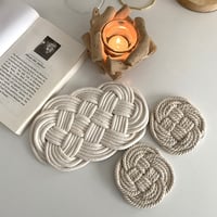 ＜海外取寄せ＞new design///手編みコースター プレースマット 撮影雑貨 アクセサリー撮影 皿 インテリア　キッチン雑貨　キッチングッズ  キッチン用 韓国風雑貨 韓国風インテリア