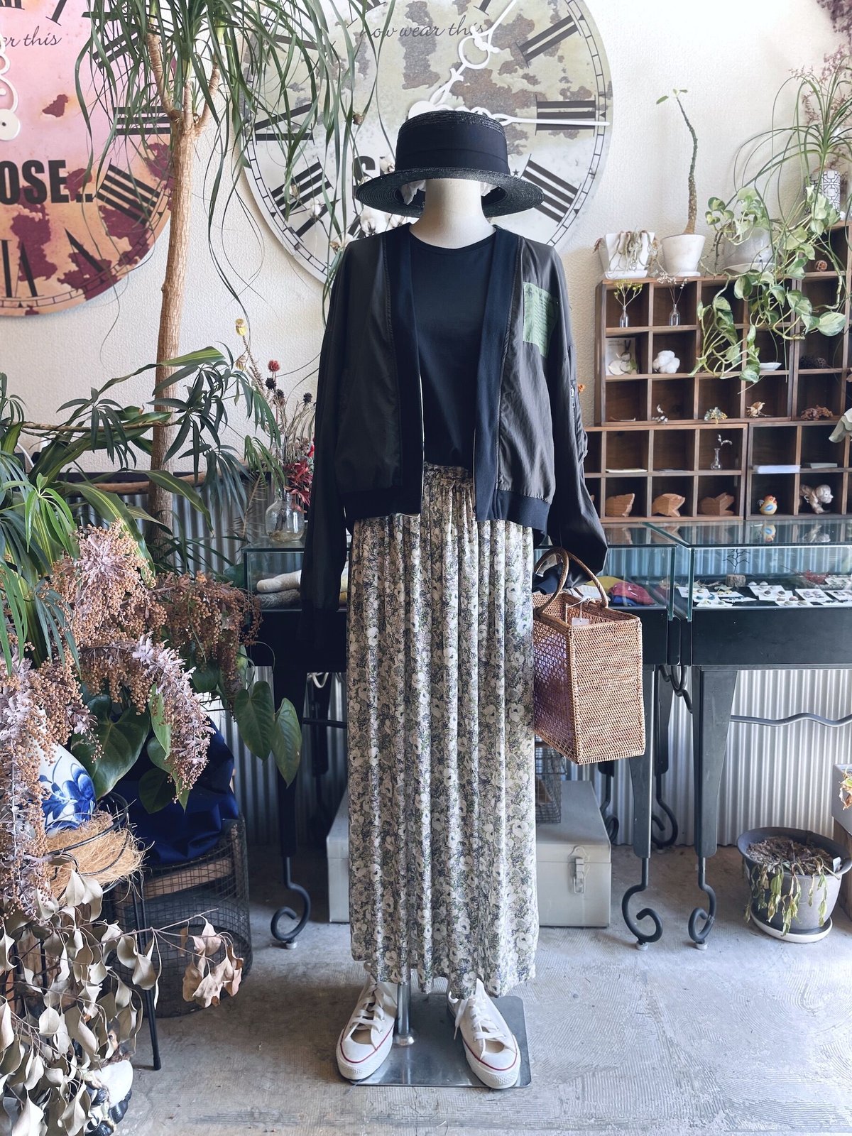 花柄ロングスカート | now wear this 