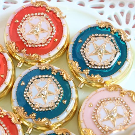 《ピンク》星のコンパクトケース