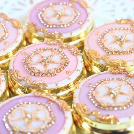 《パープル》星のコンパクトケース