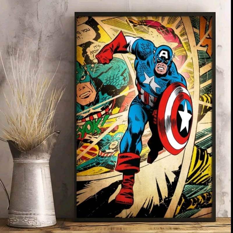 キャプテン・アメリカ F | Wall Art